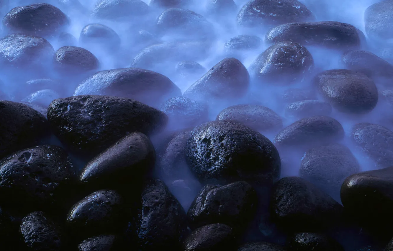 Photo wallpaper sea, water, nature, stones