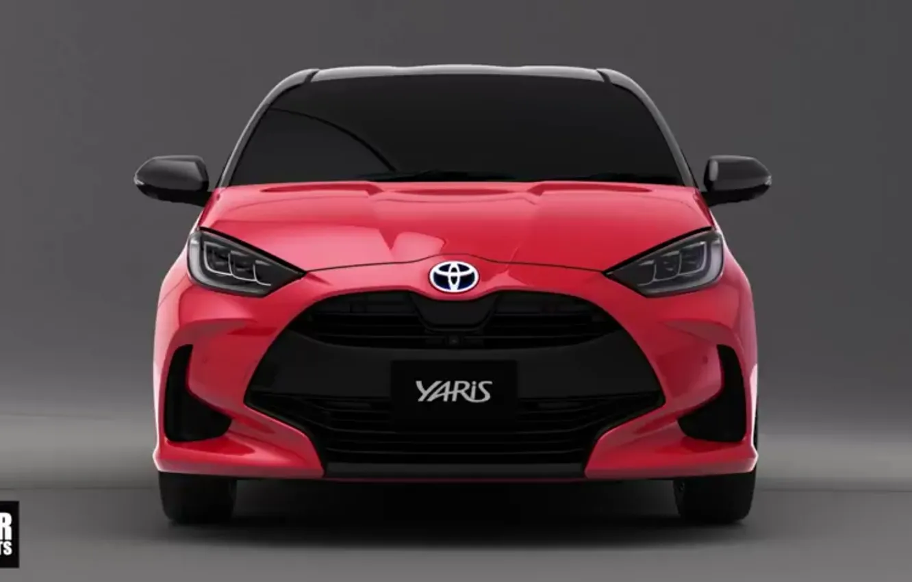 Photo wallpaper Hybrid, Hatchback, Yaris