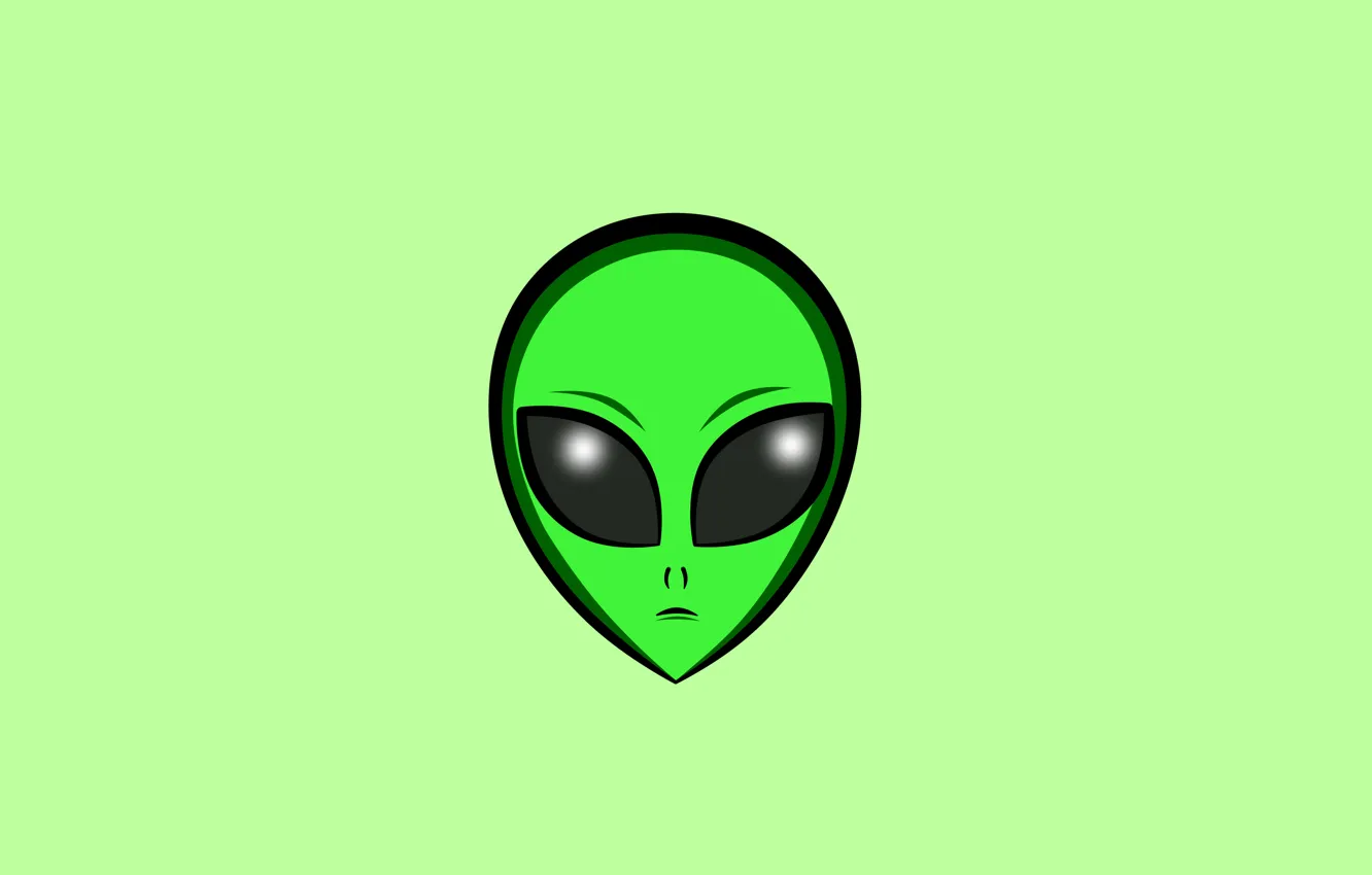 Photo wallpaper alien, wallpapers, Minimalism, space alien