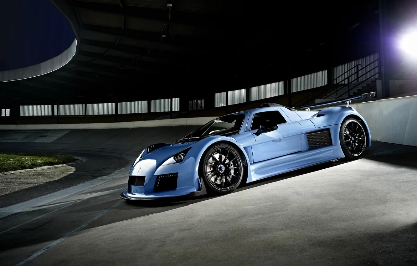 Photo wallpaper blue, supercar, sports car, Gumpert, car, Gumpert, Apollo S