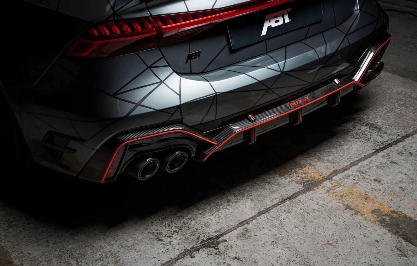 Photo wallpaper Audi, bumper, ABBOT, feed, RS 7, 2020, RS7 Sportback, RS7-R