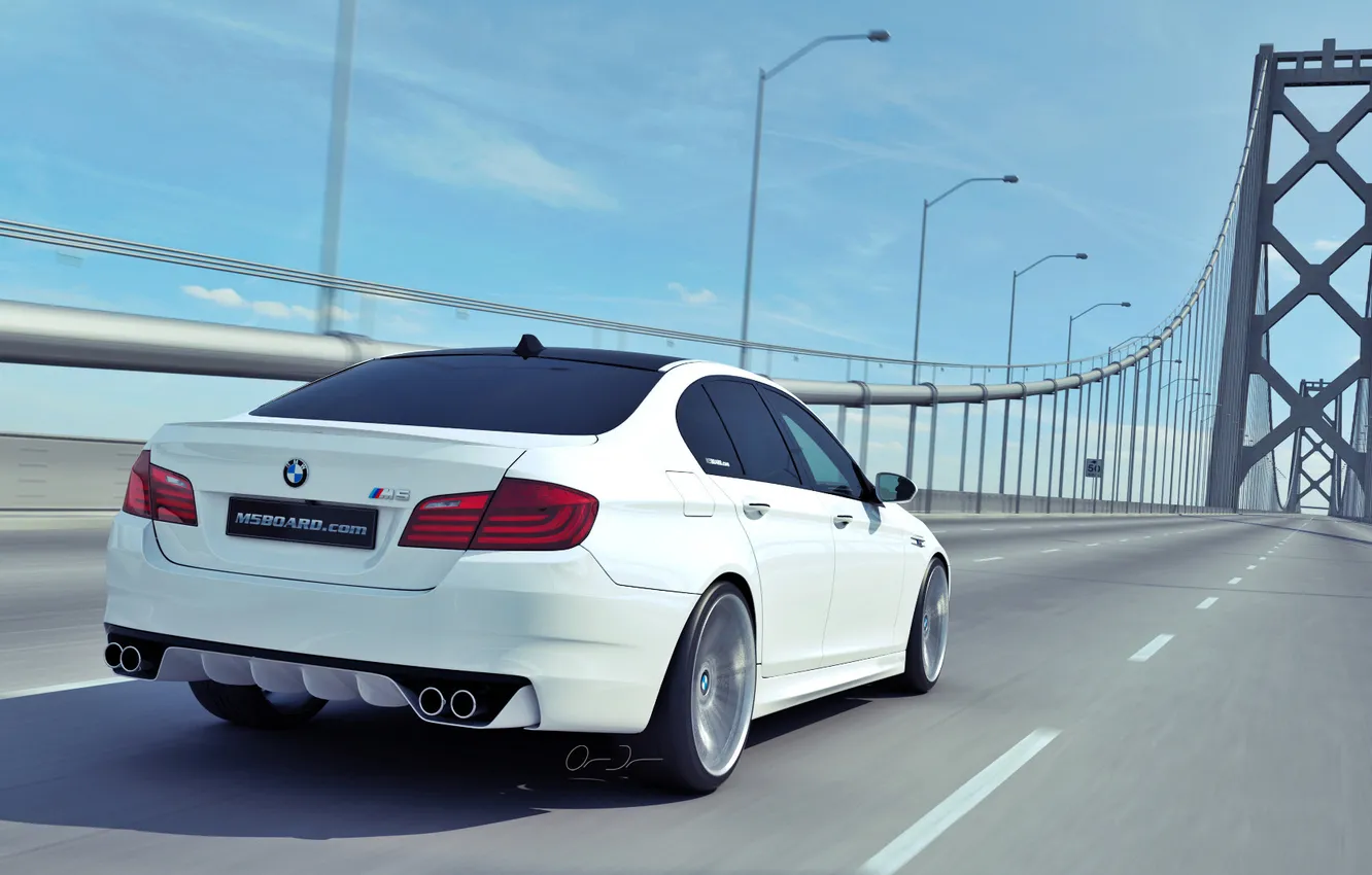 Photo wallpaper bridge, BMW