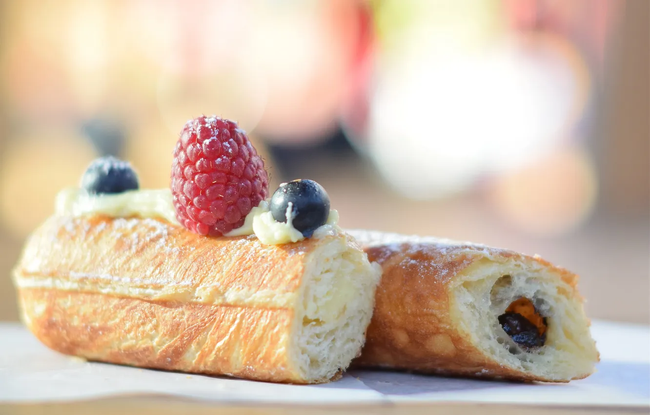 Photo wallpaper berries, food, cake