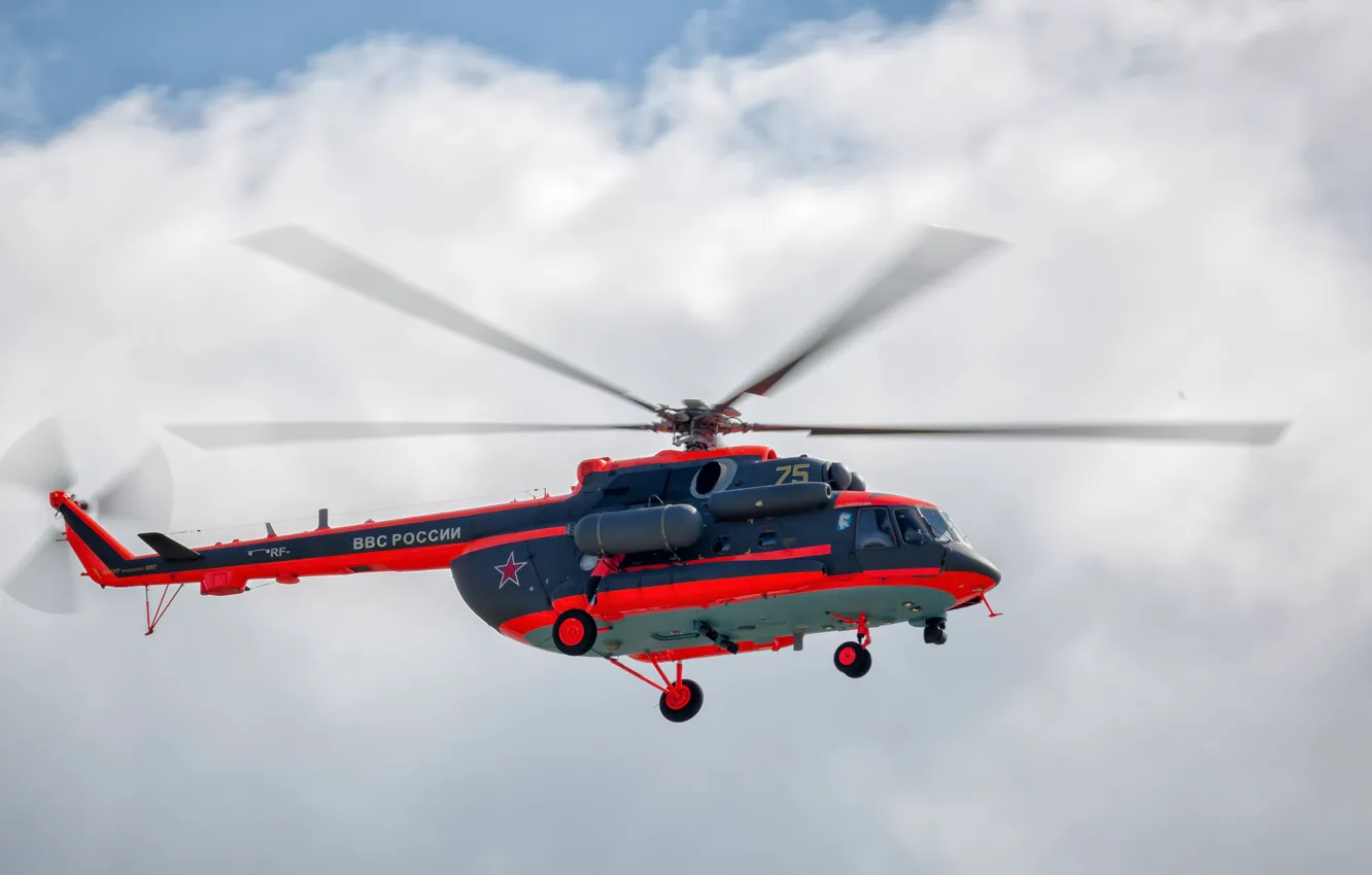 Photo wallpaper helicopter, Arctic, Mi-8amtsh-VA