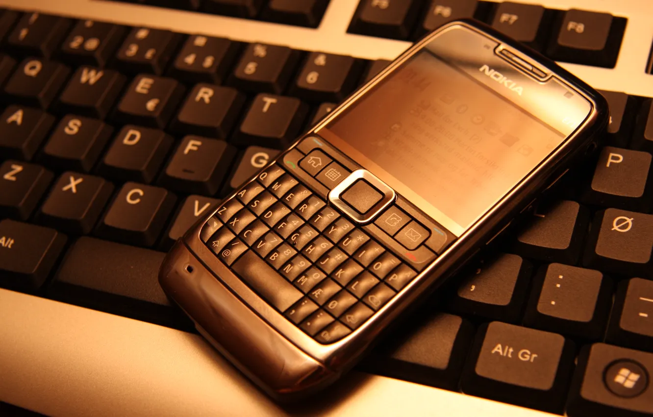Photo wallpaper phone, keyboard, Nokia, QWERTY, nokia e71