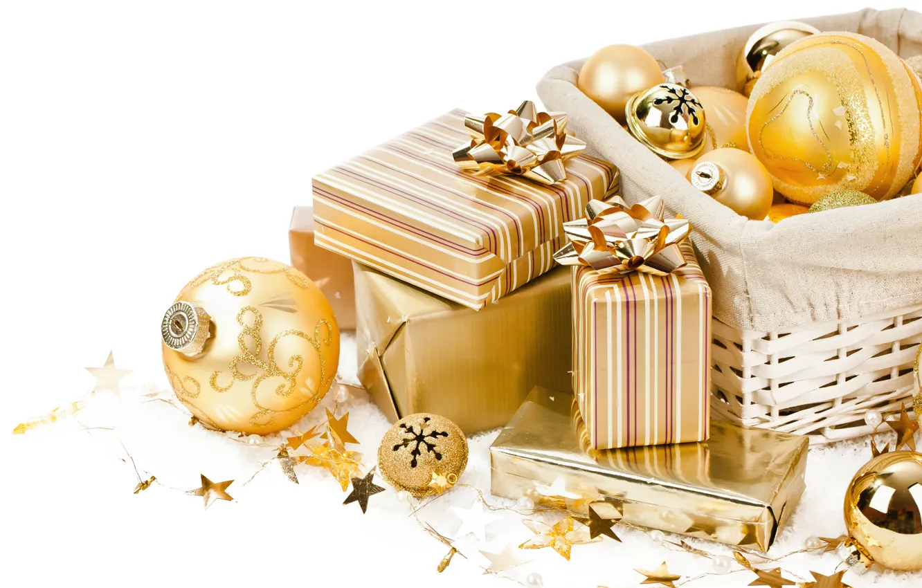 Photo wallpaper balls, decoration, holiday, new year, Christmas, Christmas, New Year