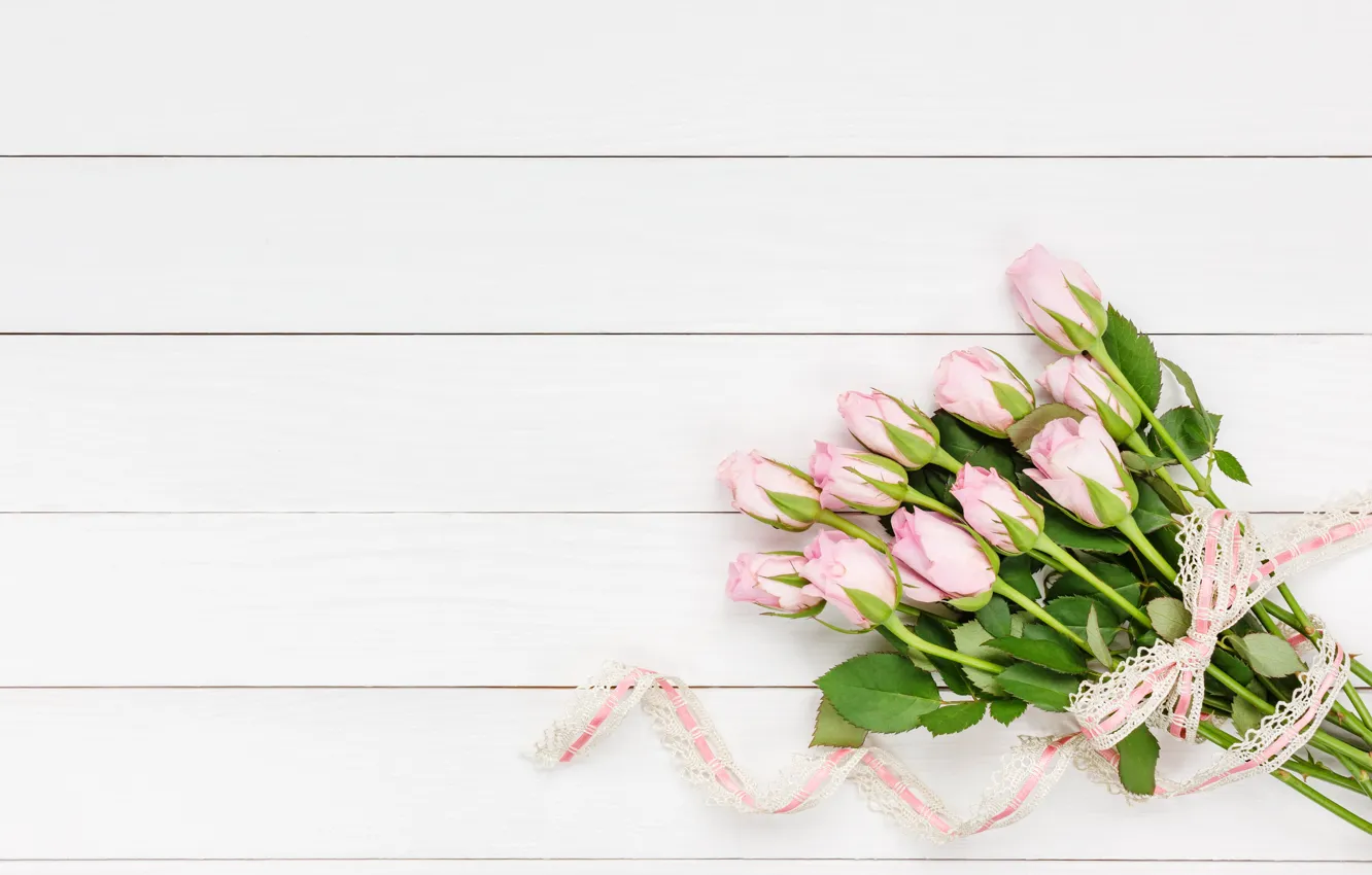 Photo wallpaper flowers, roses, bouquet, white, LAIMDOTA GRIVANE