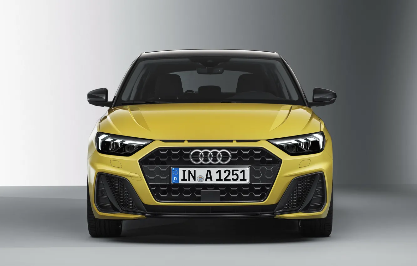 Photo wallpaper front view, 2018, Sportback, S-Line, audi A1, 40 TFSI