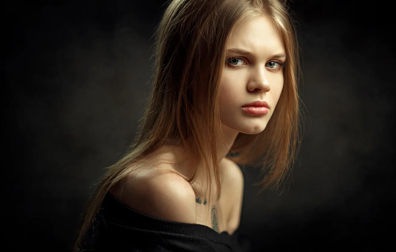 Photo wallpaper look, blonde, Xenia, Paul Cherepko