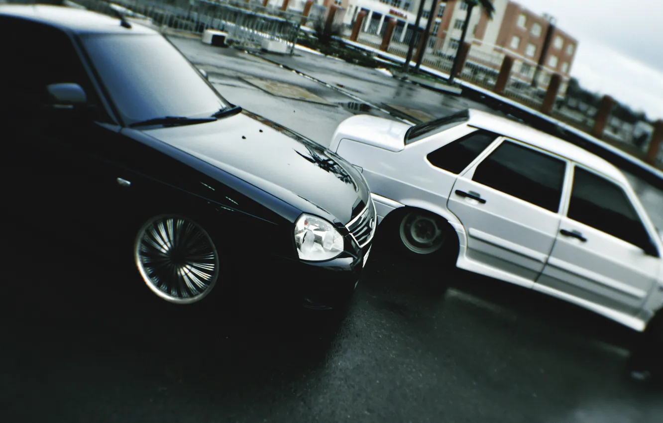 Photo wallpaper Lada, Lada, Priora, stance, Vaz, Prior, 2170, 2115