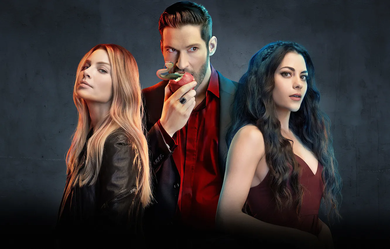 Wallpaper The Series Lucifer Inbar Lavi Tom Ellis Lucifer Tom 