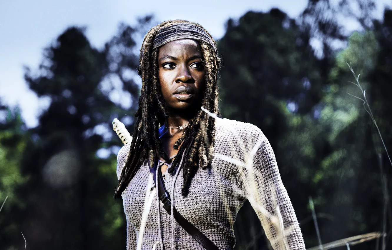 Photo wallpaper The Walking Dead, Michonne, Danai Gurira, Season 8