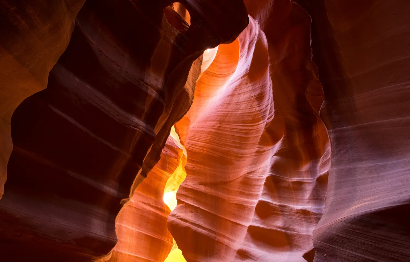 Photo wallpaper light, AZ, gorge, USA, Antelope canyon