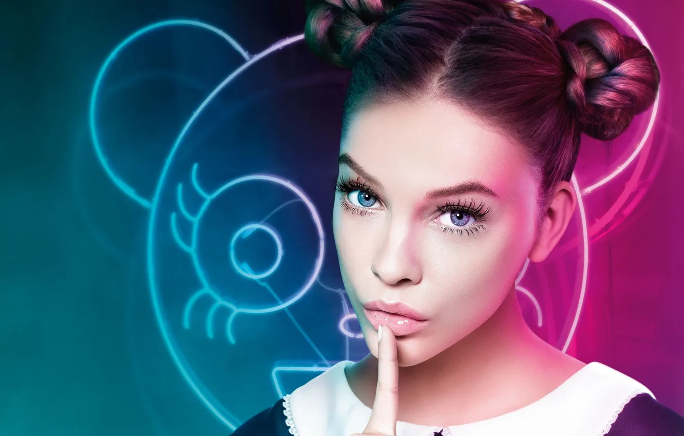 Photo wallpaper girl, mood, portrait, Barbara Palvin