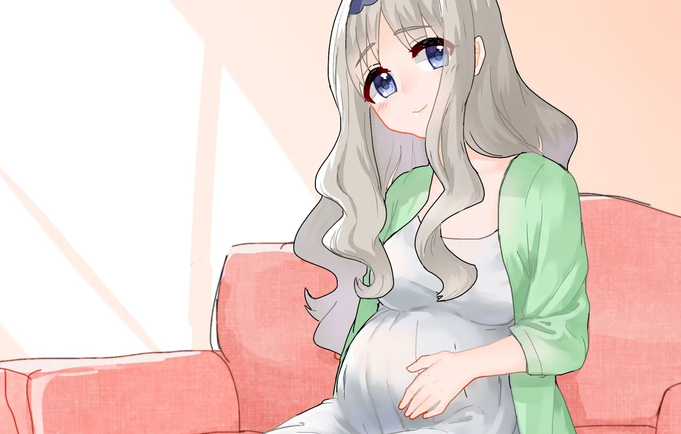 Photo wallpaper girl, book, pregnant, Darling In The Frankxx, Cute in France, Kokoro