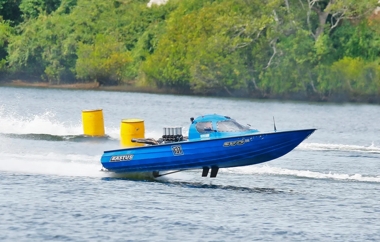 Photo wallpaper race, boat, speed