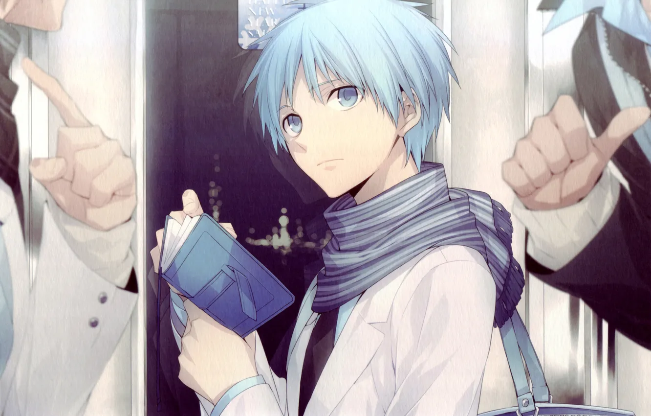 Photo wallpaper look, people, guy, art, notebook, kuroko tetsuya, Kuroko from Basket