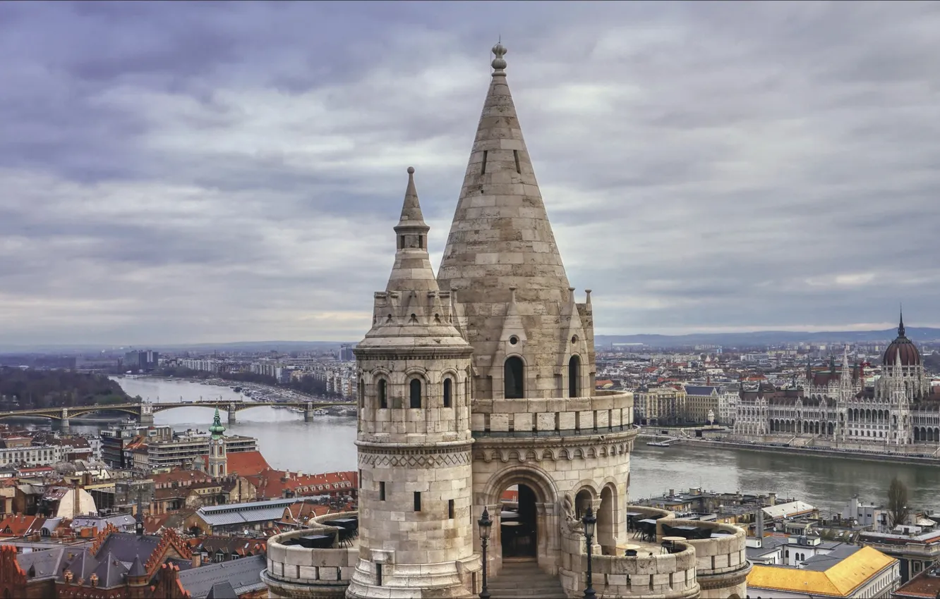 Photo wallpaper city, Europe, view, Budapest