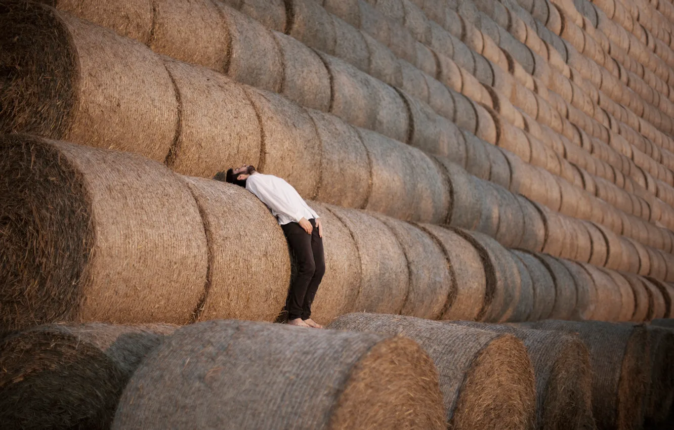 Photo wallpaper hay, male, Infinity, rolls