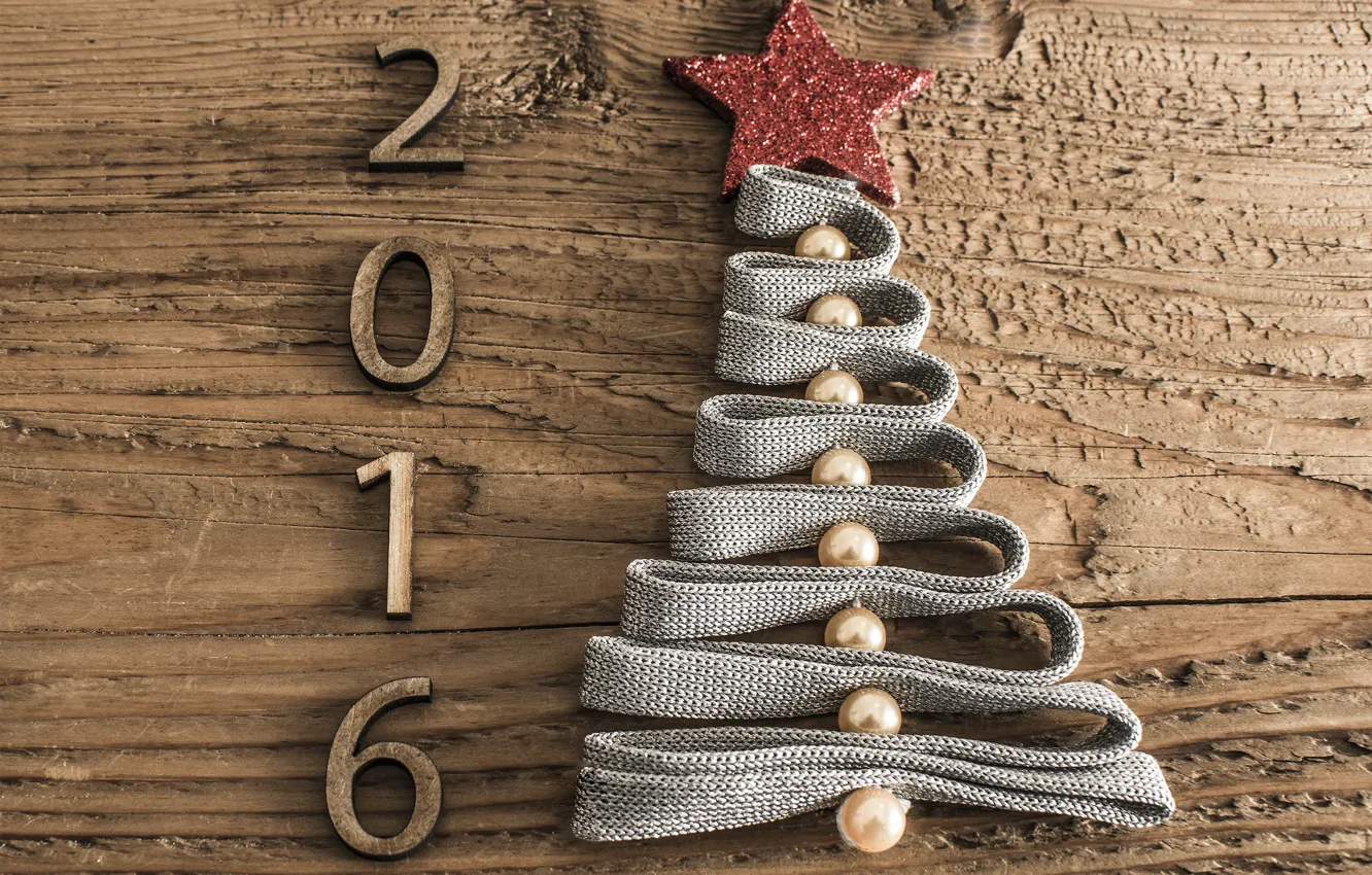Photo wallpaper tree, holiday, star, tree, new year, figures, tape, tree