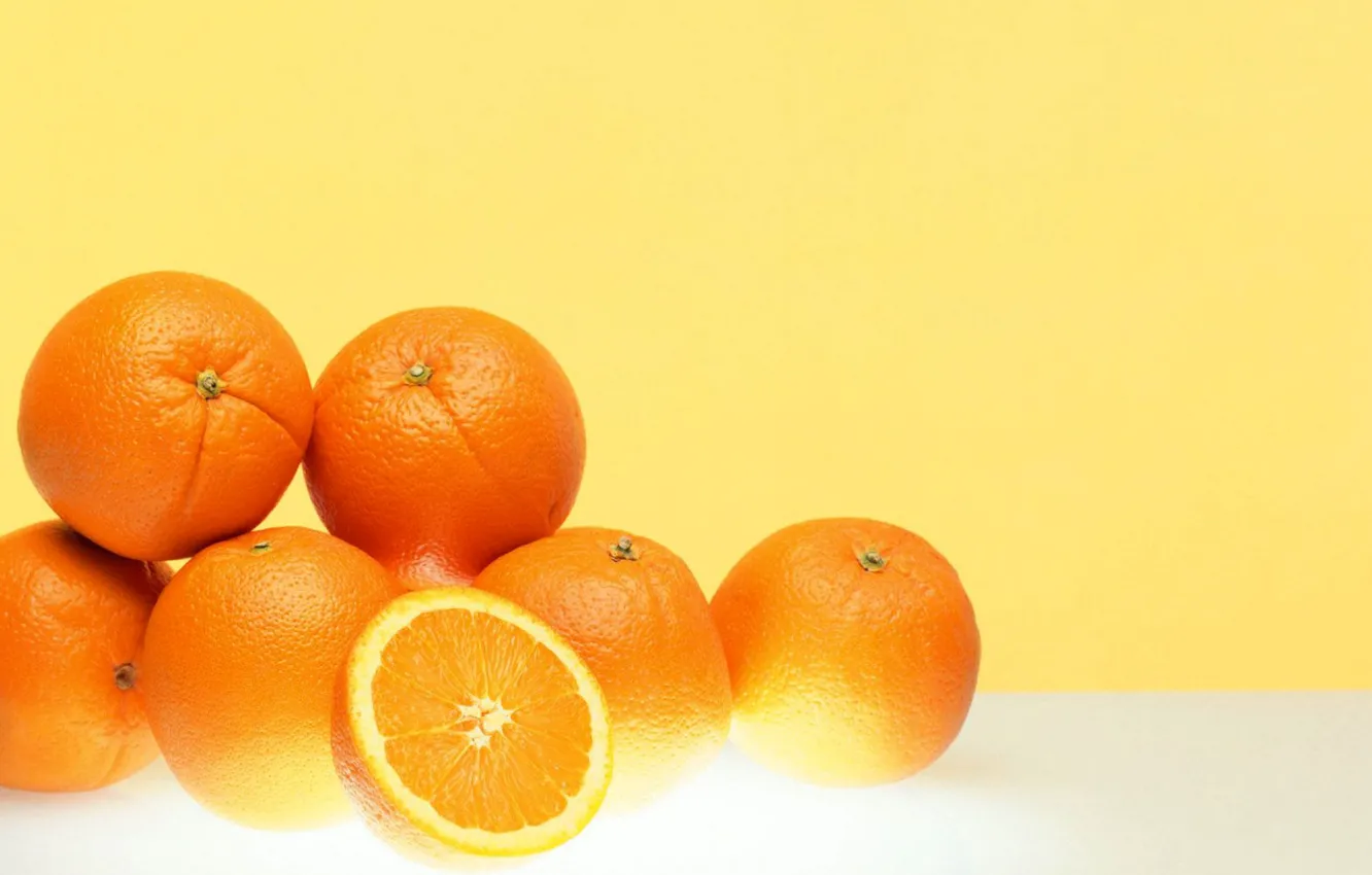 Photo wallpaper orange, citrus, fruit