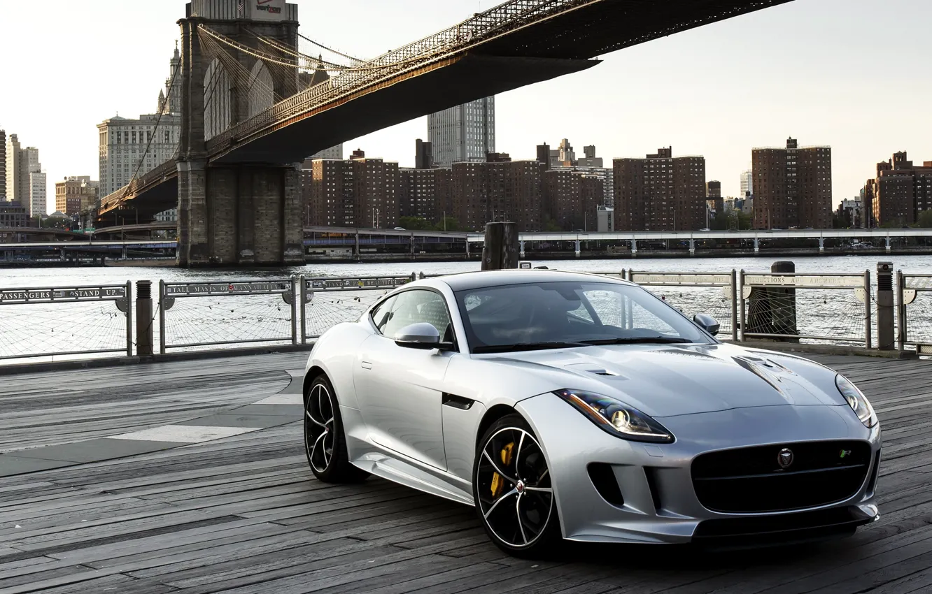 Photo wallpaper Jaguar, Jaguar, US-spec, AWD, 2015, F-Type R