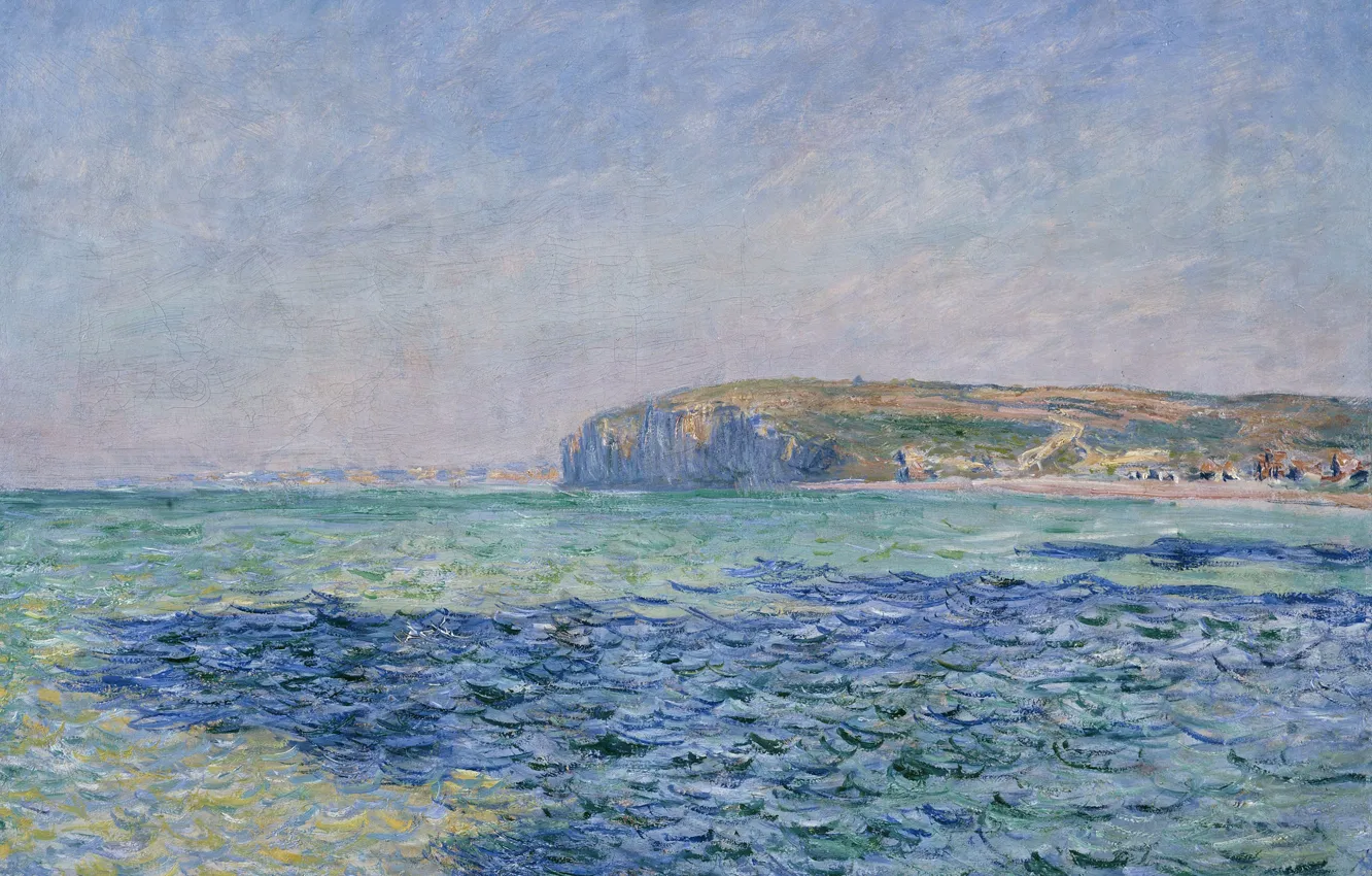 Photo wallpaper landscape, picture, Claude Monet, Shadows on the Sea in Purvile