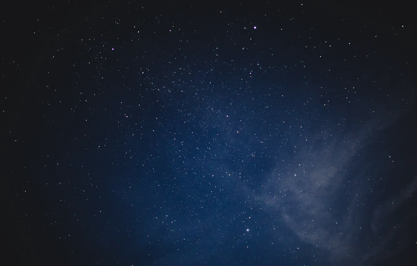 Photo wallpaper space, stars, night, photo, long exposure, Sareas