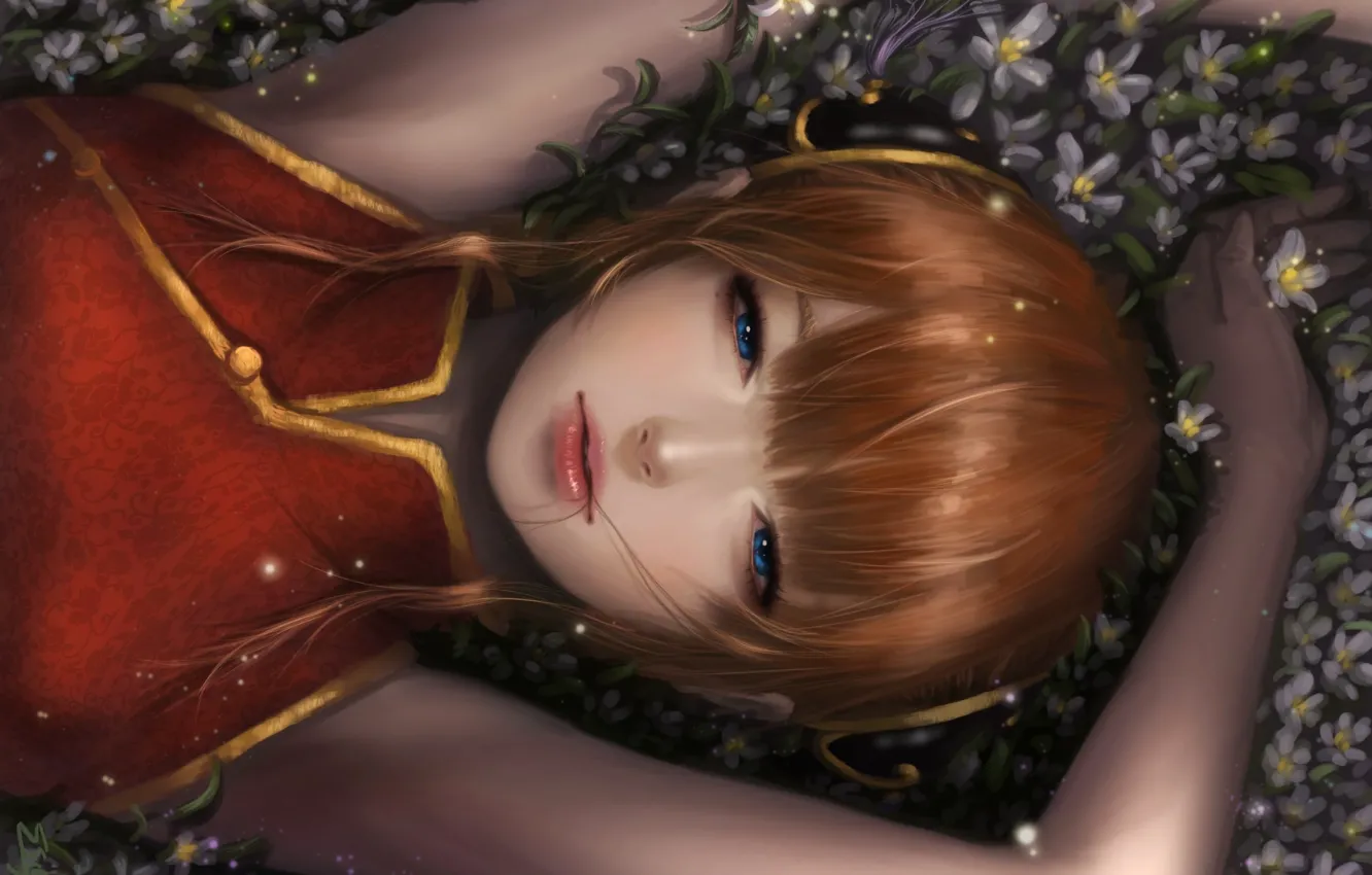 Photo wallpaper girl, anime, art, gintama, Kagura