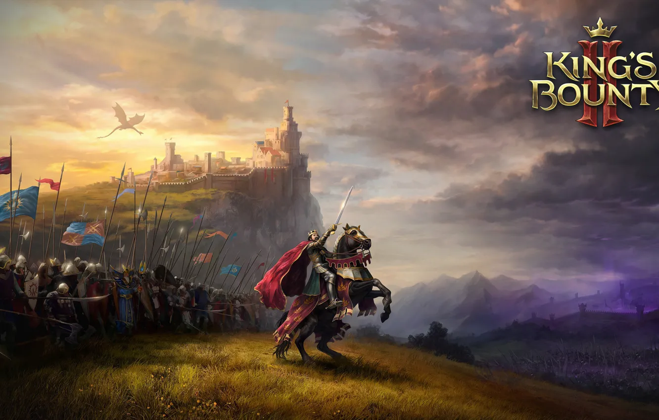 Photo wallpaper dragon, strategy, 2021, King`s Bounty 2