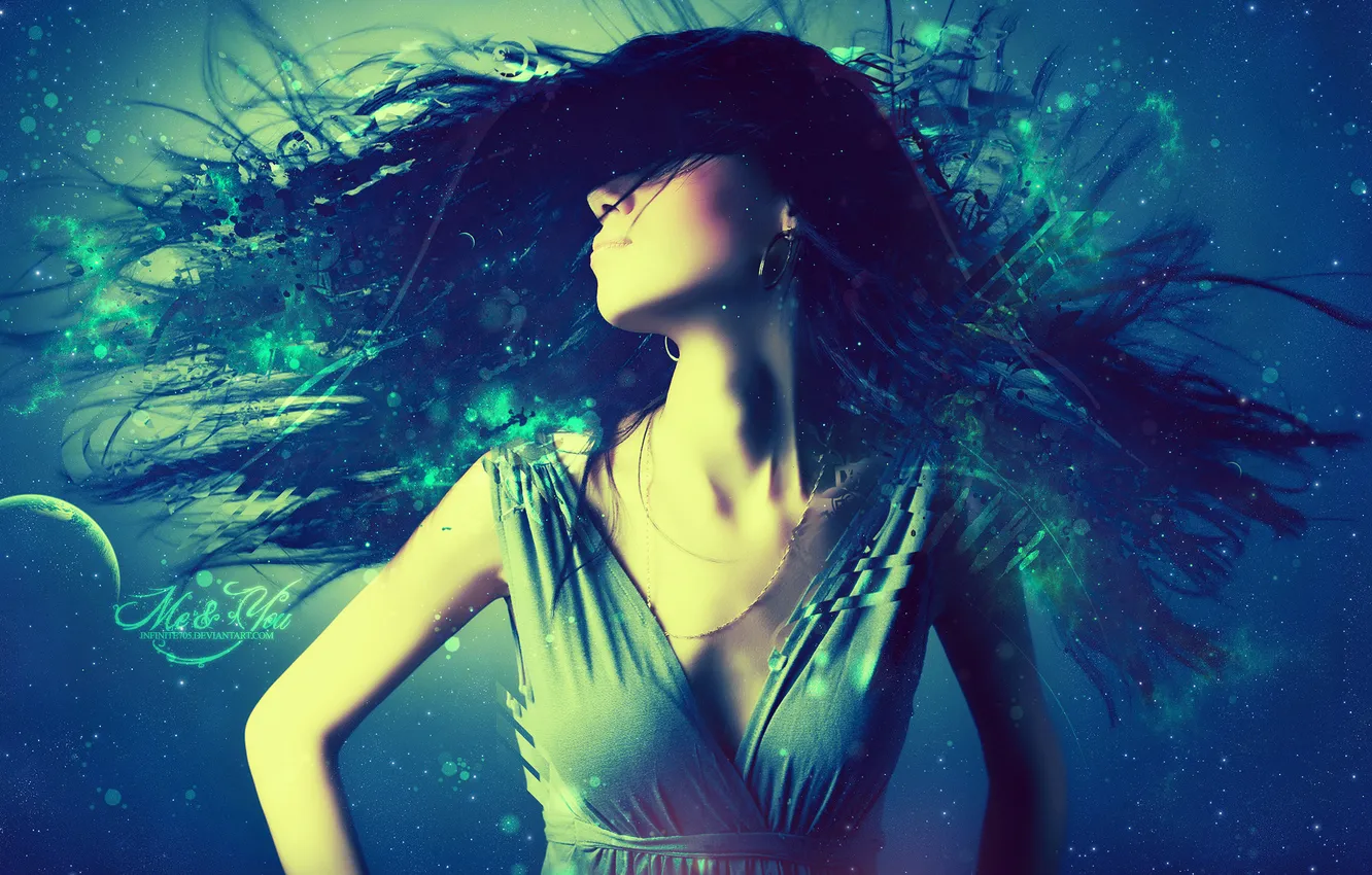 Photo wallpaper girl, art, girl, art, the Wallpapers, pictures for your desktop, me and you, me and …