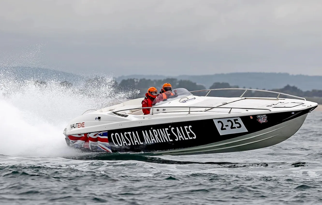 Photo wallpaper race, boat, speed