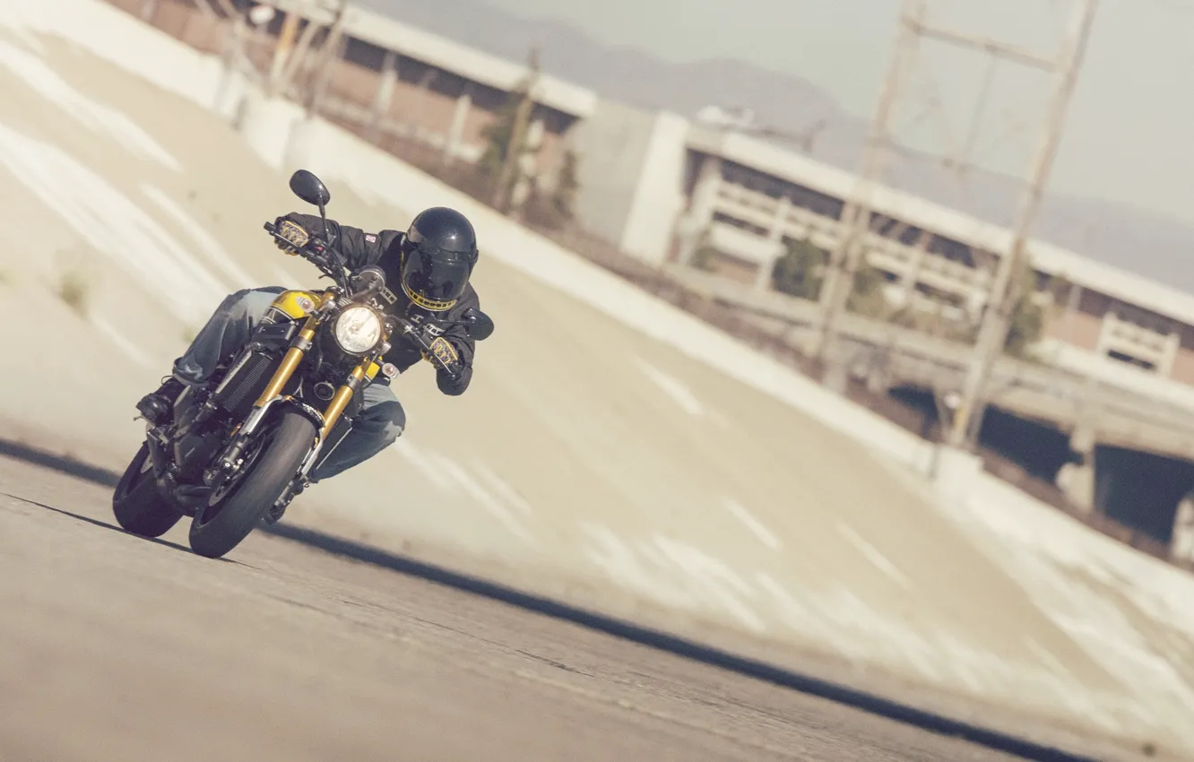 Photo wallpaper Yamaha, moto, style, yellow, sport classic, 2016, XSR900