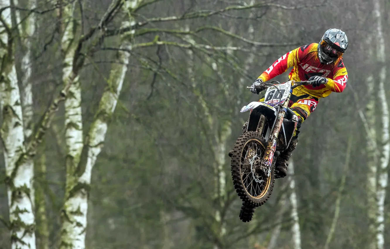 Photo wallpaper race, sport, motorcycle
