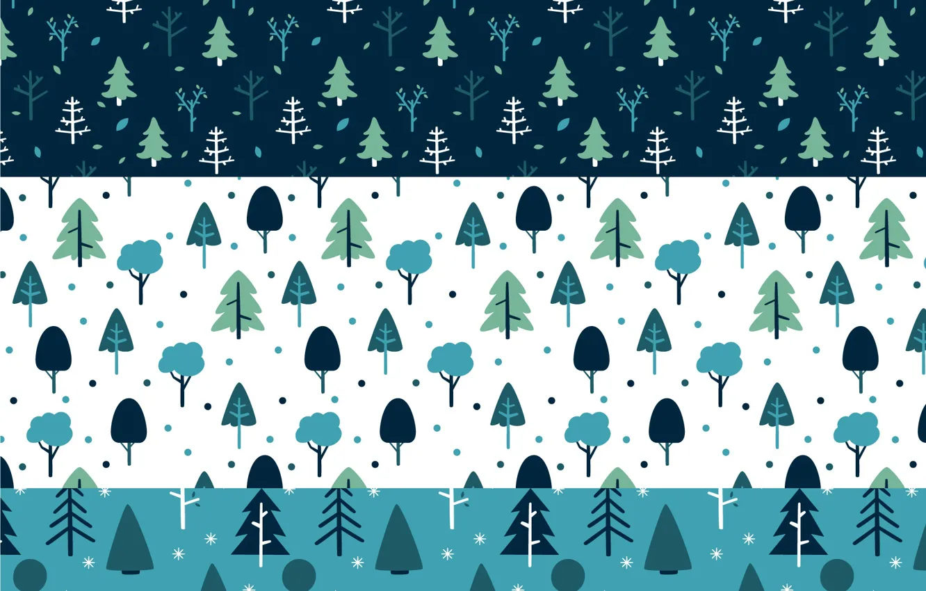 Photo wallpaper winter, trees, tree, winter, pattern, Collection