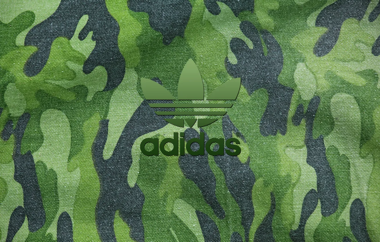 Photo wallpaper camouflage, adidas, military