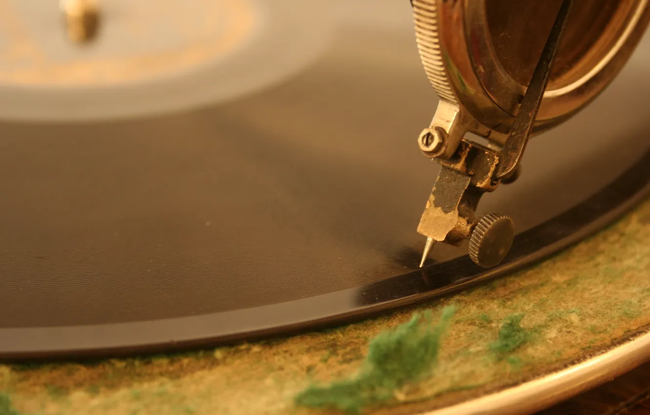 Photo wallpaper music, vinyl, Antique Phonograph