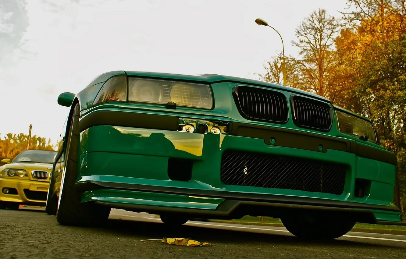 Photo wallpaper road, the sky, BMW, coupe, BMW, the asvaltu, e 46coupe, e 36