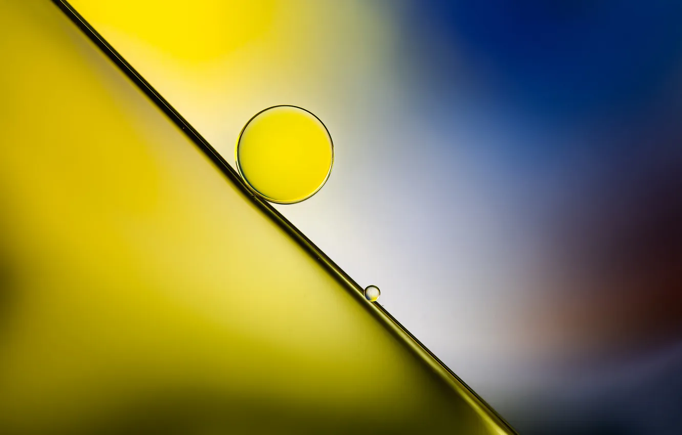 Photo wallpaper water, balls, line, color, oil, liquid, the air, the volume