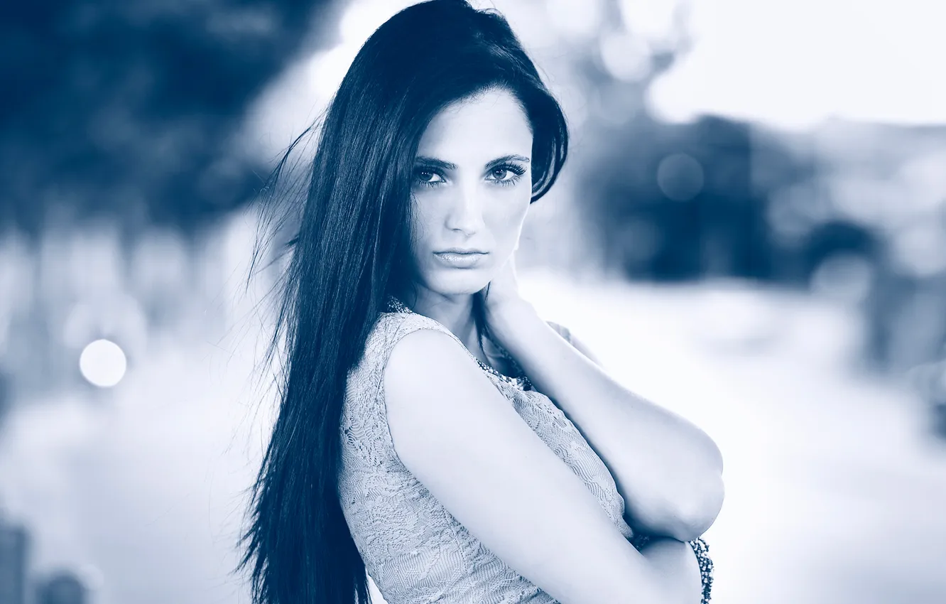 Photo wallpaper look, portrait, Katie