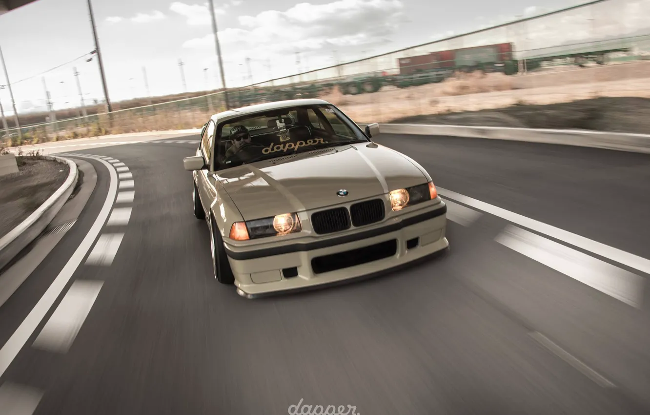 Photo wallpaper bmw, tuning, speed, germany, low, stance, e36