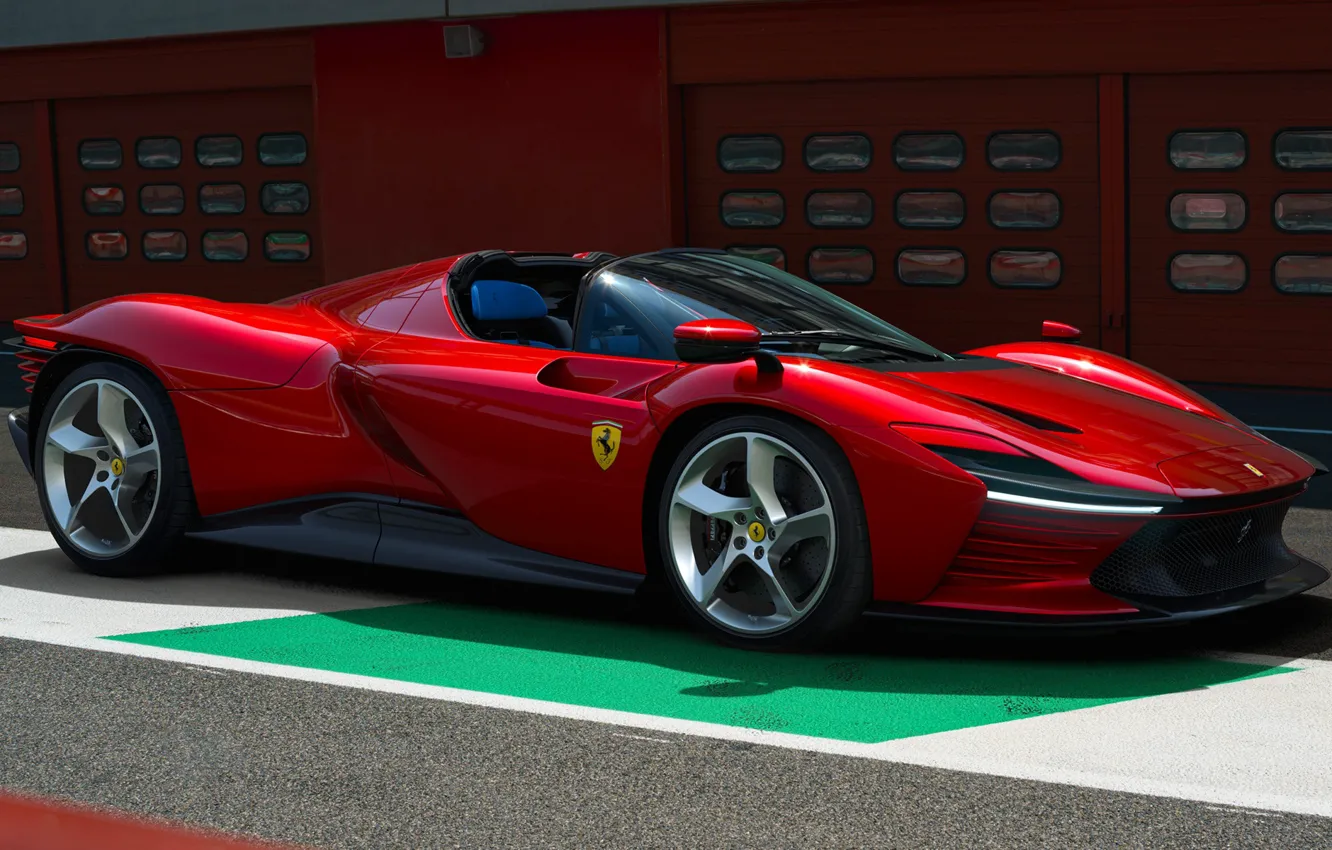 Photo wallpaper sports car, exterior, streamlined shapes, Ferrari Daytona SP3