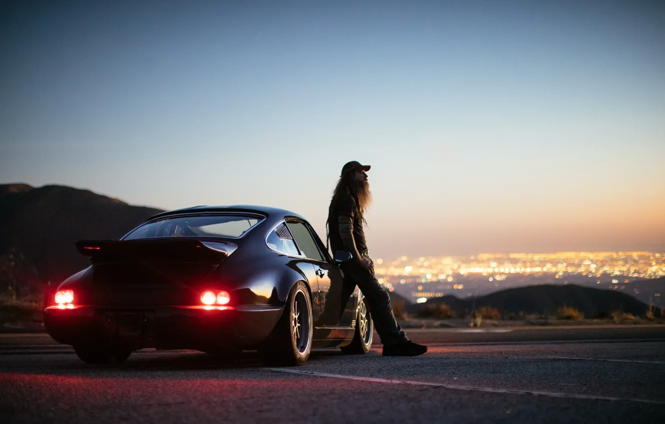 Photo wallpaper Porsche, 964, men, EXCLUSIVE