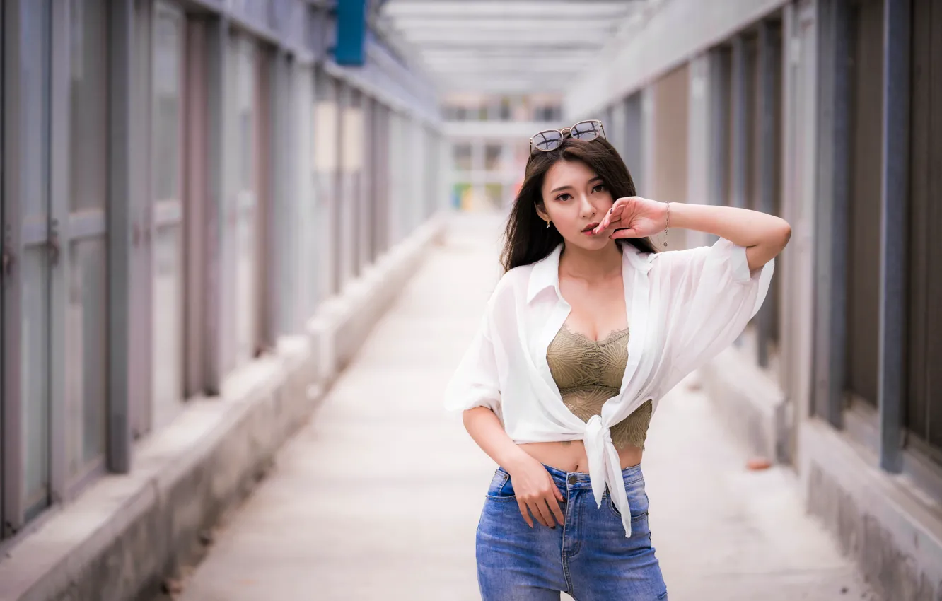 Photo wallpaper look, Asian, bokeh