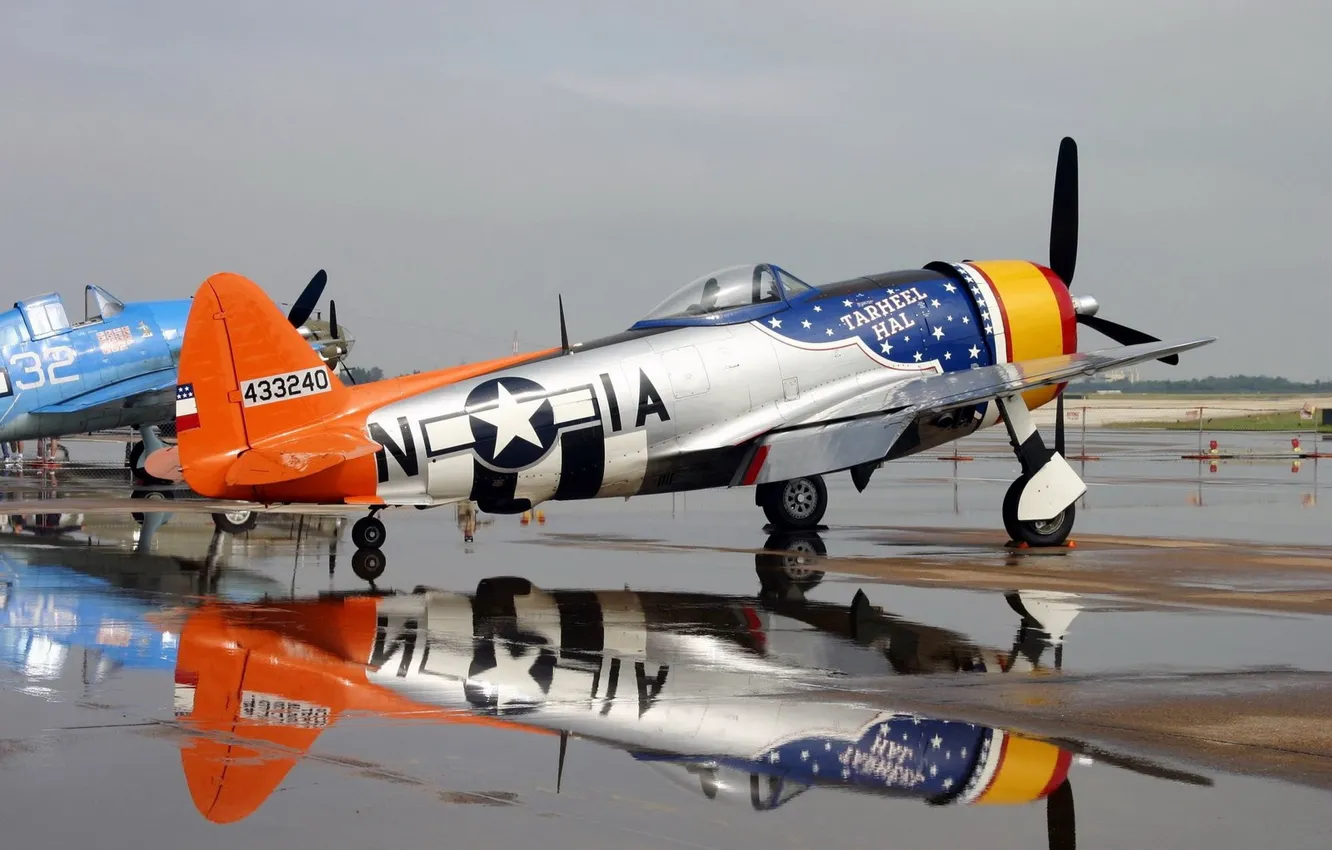 Photo wallpaper Thunderbolt, American, P-47