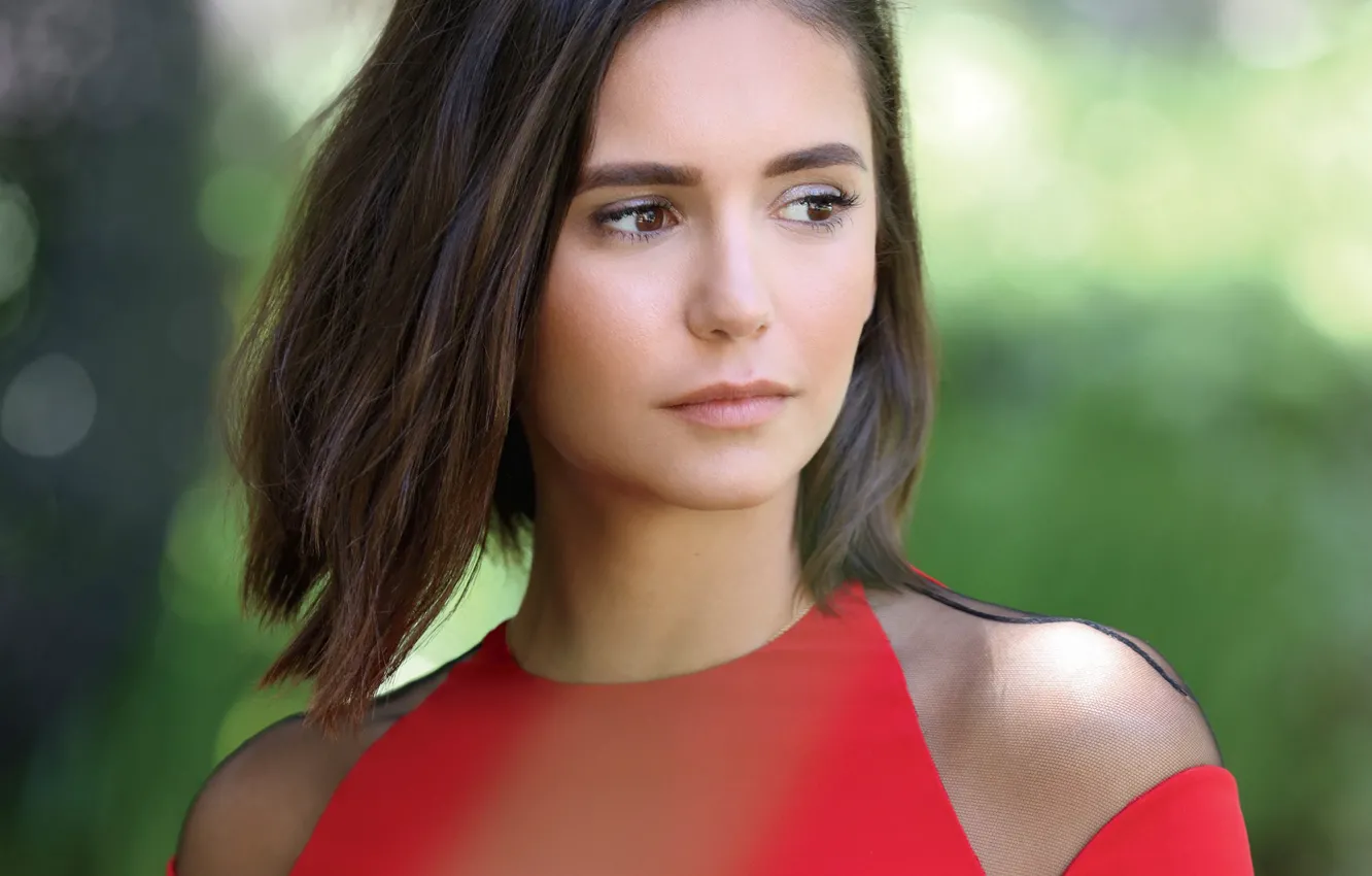 Photo wallpaper look, makeup, actress, Nina Dobrev, Nina Dobrev, hair