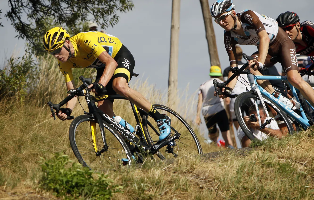 Photo wallpaper sport, athlete, cyclist, platoon, The peloton, Chris Froome, The tour de France, procycling