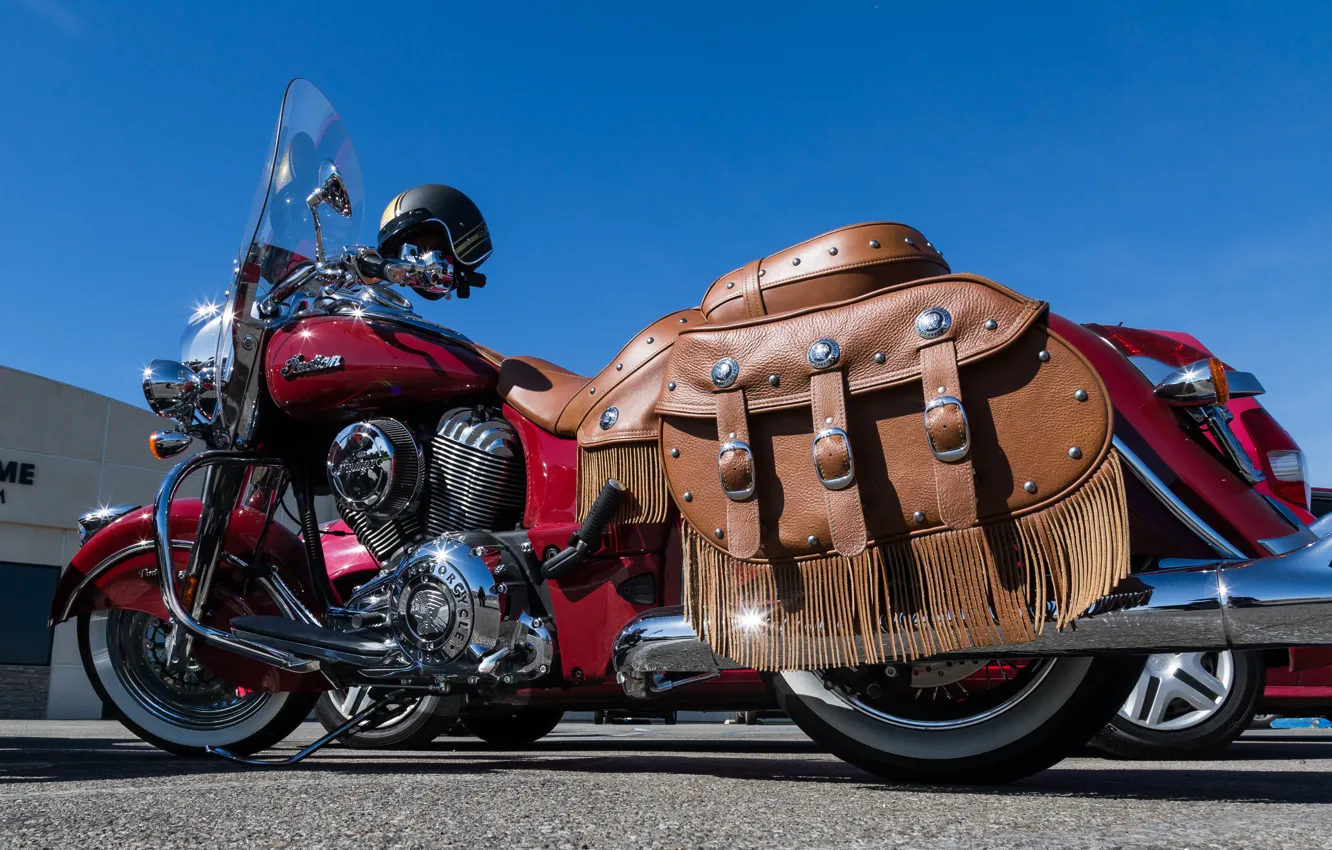 Photo wallpaper retro, motorcycle, bike, classic, Indian Chief