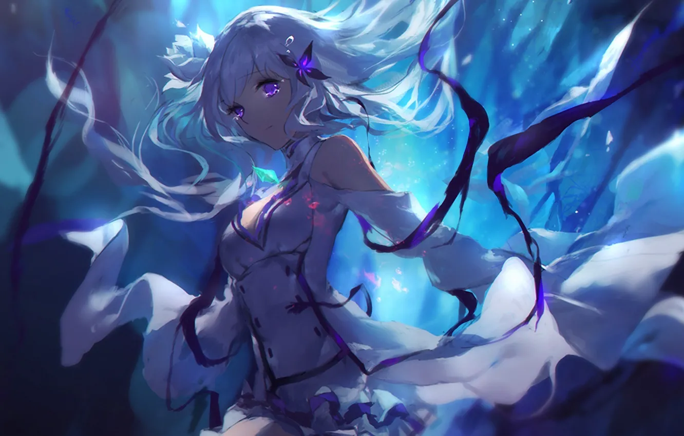 Photo wallpaper magic, long hair, re zero kara hajime chip isek or seikatsu, Re: Life in an …