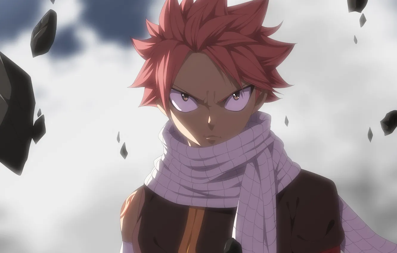 Photo wallpaper anime, art, fairy tail, Natsu, Fairy tail